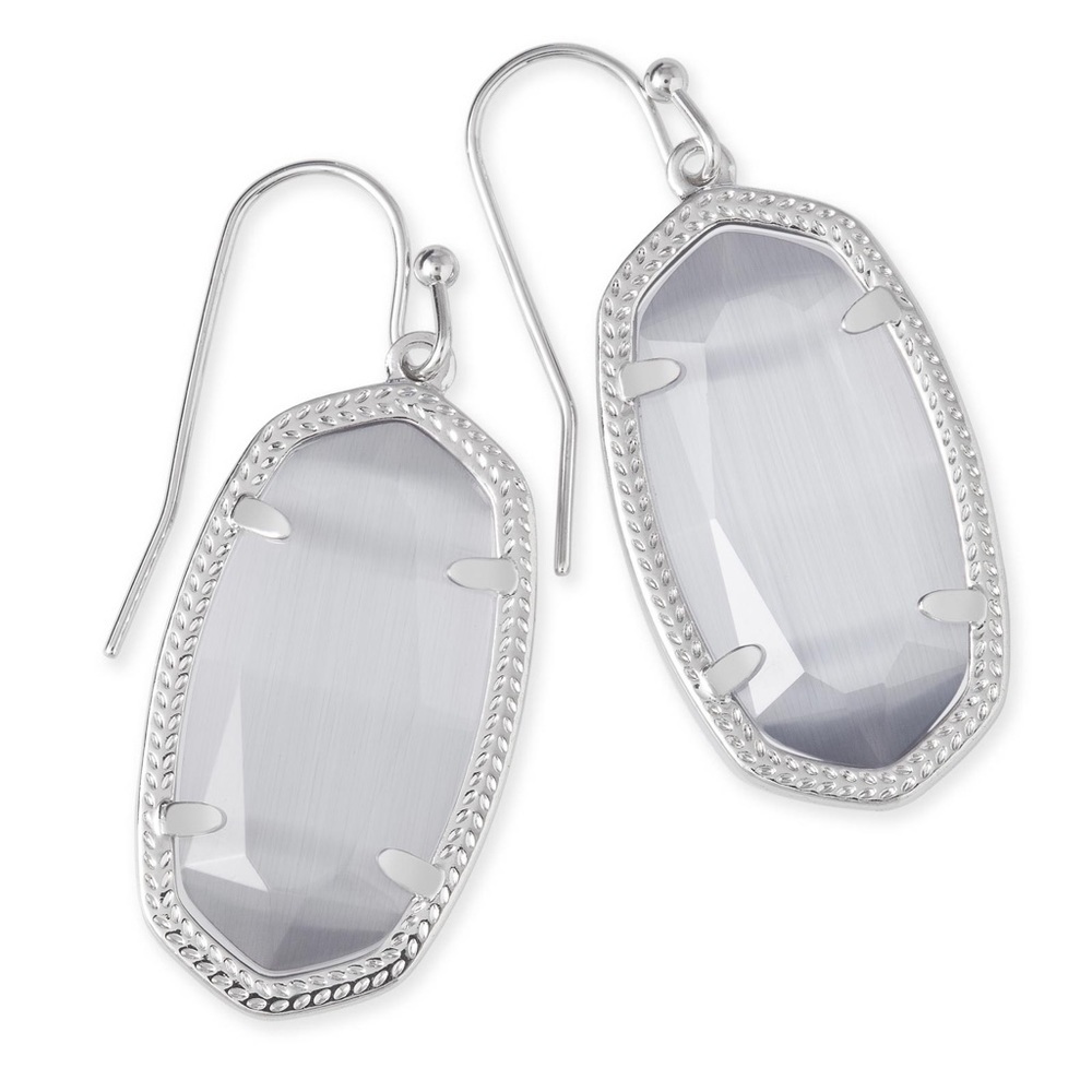 New Kendra Scott Dani Silver Slate Cats 👁